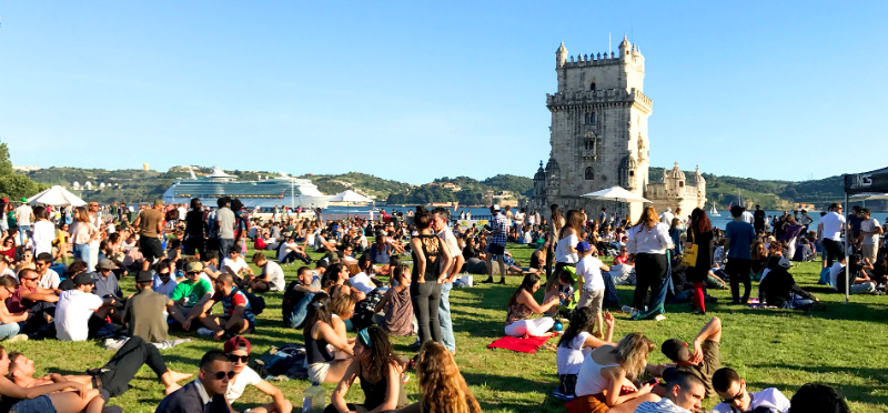 Torre de Belem em Portugal - nacionalidade portuguesa
