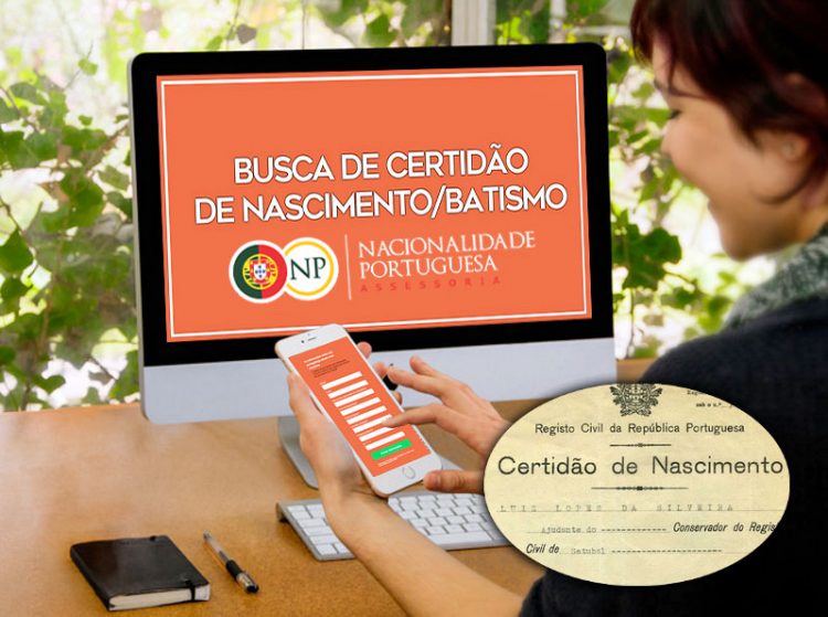 busca de certidão em Portugal
